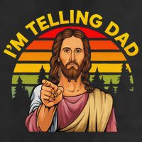 Funny IM Telling Dad Religious Christian Jesus Meme Adult Drive Performance Visor