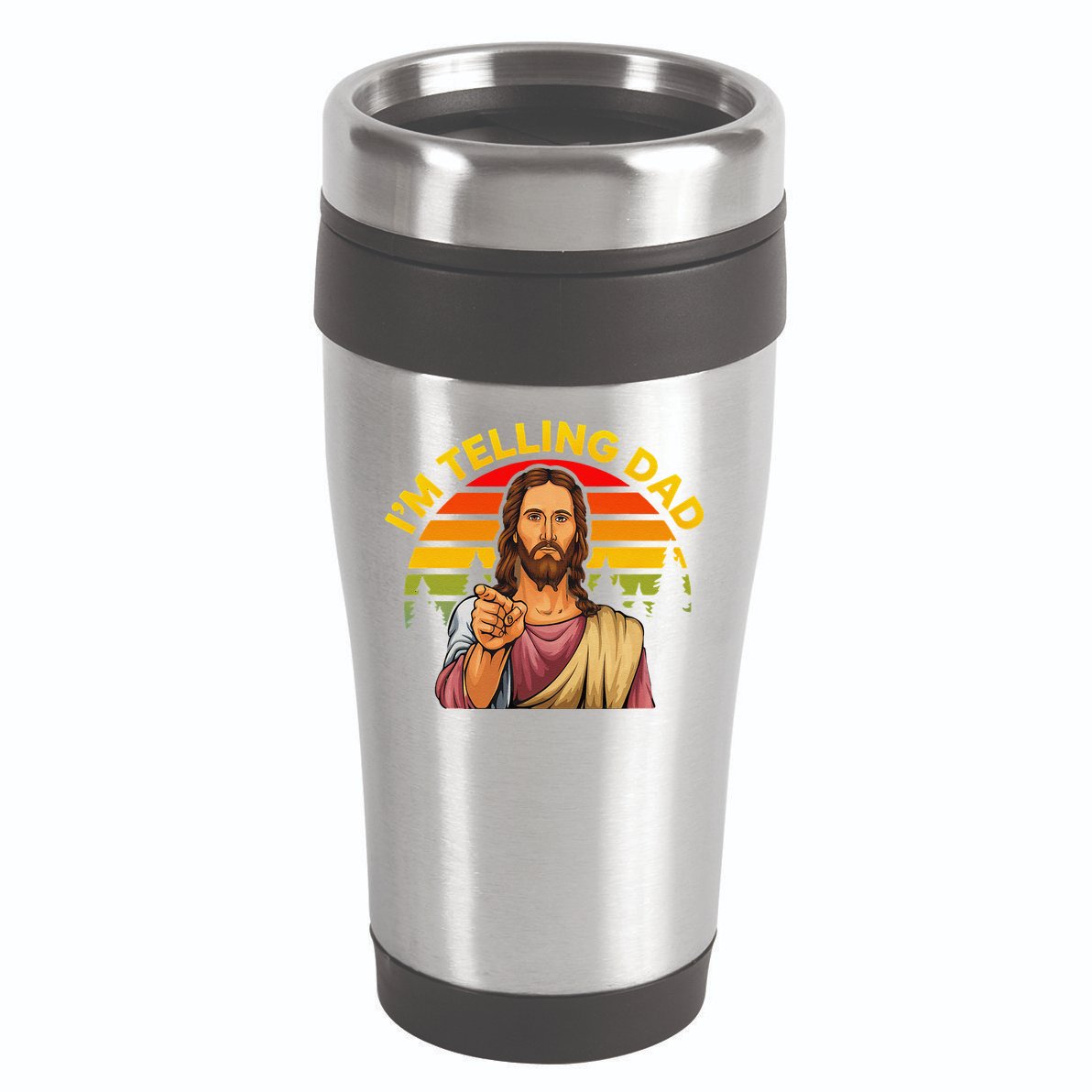 Funny IM Telling Dad Religious Christian Jesus Meme 16oz Travel Tumbler