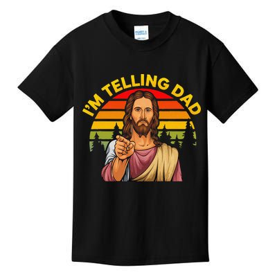 Funny IM Telling Dad Religious Christian Jesus Meme Kids T-Shirt