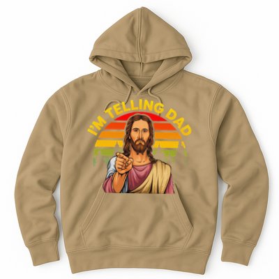 Funny IM Telling Dad Religious Christian Jesus Meme Hoodie
