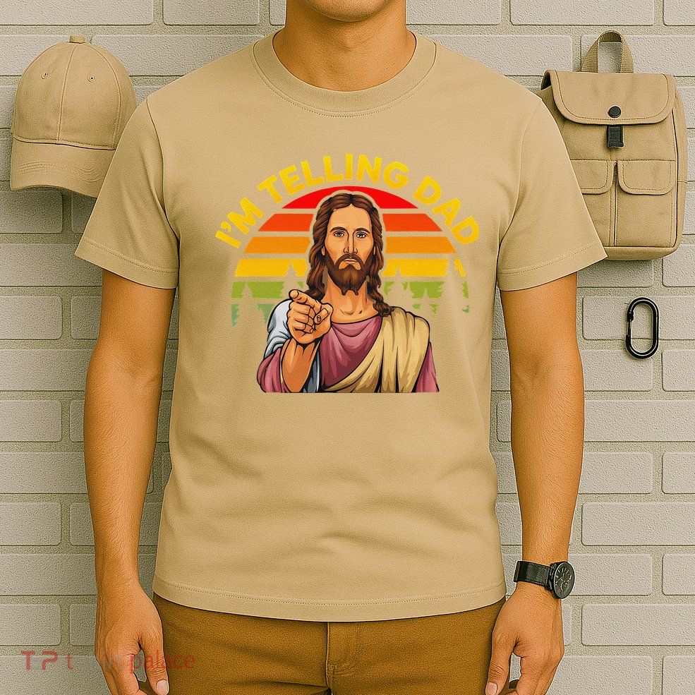 Funny IM Telling Dad Religious Christian Jesus Meme T-Shirt