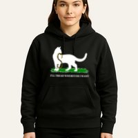 Funny Ill Tread Wherever I Want Cat Vs Tread On Me Snake Hoodie