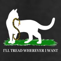 Funny Ill Tread Wherever I Want Cat Vs Tread On Me Snake Adult Drive Performance Visor