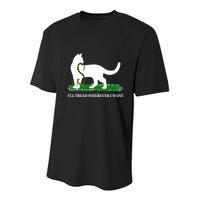 Funny Ill Tread Wherever I Want Cat Vs Tread On Me Snake Youth Performance Sprint T-Shirt