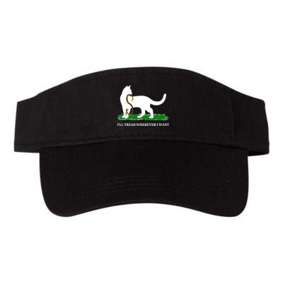Funny Ill Tread Wherever I Want Cat Vs Tread On Me Snake Visor