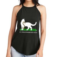 Funny Ill Tread Wherever I Want Cat Vs Tread On Me Snake Women's Perfect Tri Rocker Tank