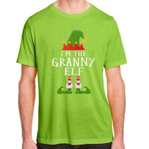 Funny I'm The Granny Xmas Santa Hat Family Christmas Gift Adult ChromaSoft Performance T-Shirt