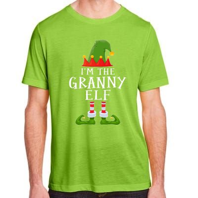 Funny I'm The Granny Xmas Santa Hat Family Christmas Gift Adult ChromaSoft Performance T-Shirt