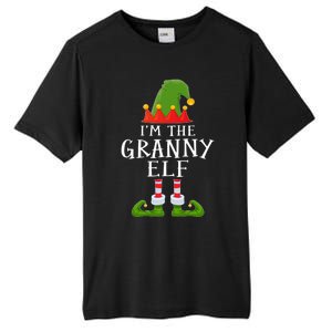 Funny I'm The Granny Xmas Santa Hat Family Christmas Gift Tall Fusion ChromaSoft Performance T-Shirt