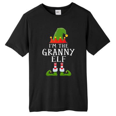 Funny I'm The Granny Xmas Santa Hat Family Christmas Gift Tall Fusion ChromaSoft Performance T-Shirt