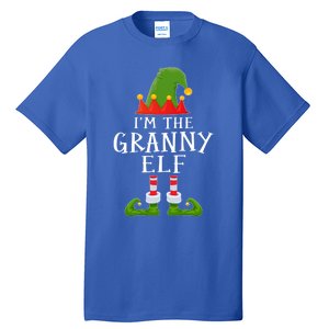 Funny I'm The Granny Xmas Santa Hat Family Christmas Gift Tall T-Shirt