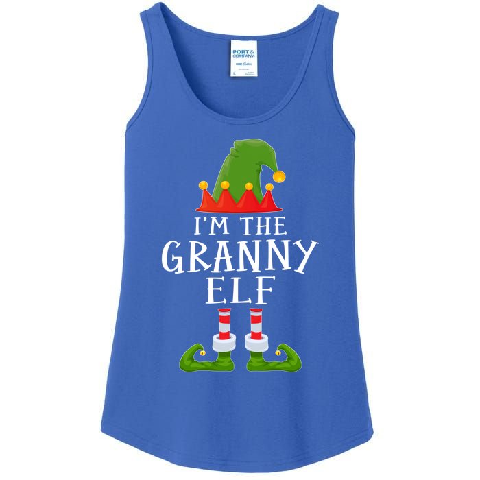 Funny I'm The Granny Xmas Santa Hat Family Christmas Gift Ladies Essential Tank