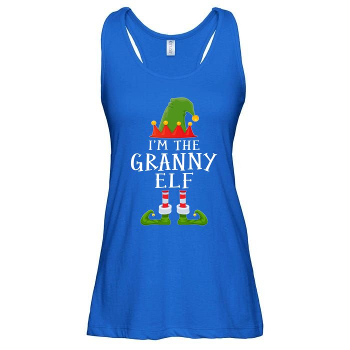 Funny I'm The Granny Xmas Santa Hat Family Christmas Gift Ladies Essential Flowy Tank