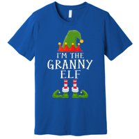 Funny I'm The Granny Xmas Santa Hat Family Christmas Gift Premium T-Shirt