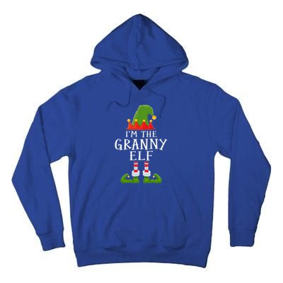 Funny I'm The Granny Xmas Santa Hat Family Christmas Gift Tall Hoodie