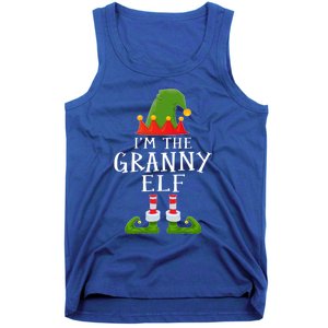 Funny I'm The Granny Xmas Santa Hat Family Christmas Gift Tank Top