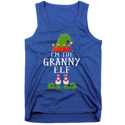 Funny I'm The Granny Xmas Santa Hat Family Christmas Gift Tank Top