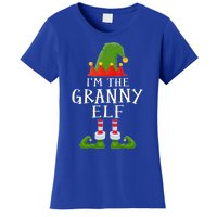 Funny I'm The Granny Xmas Santa Hat Family Christmas Gift Women's T-Shirt