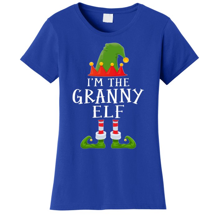 Funny I'm The Granny Xmas Santa Hat Family Christmas Gift Women's T-Shirt