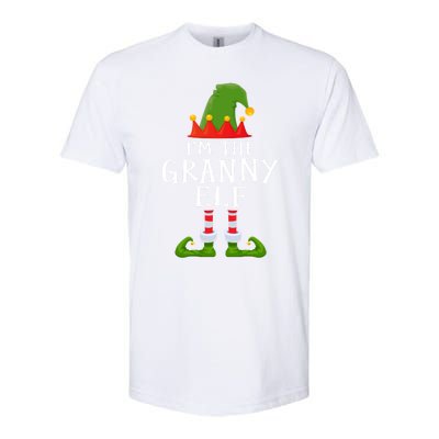 Funny I'm The Granny Xmas Santa Hat Family Christmas Gift Softstyle CVC T-Shirt