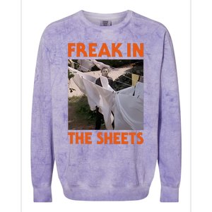 Freak In The Sheets Pumpkin Colorblast Crewneck Sweatshirt