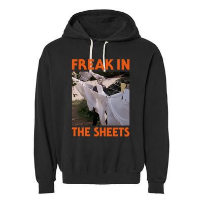 Freak In The Sheets Pumpkin Garment-Dyed Fleece Hoodie