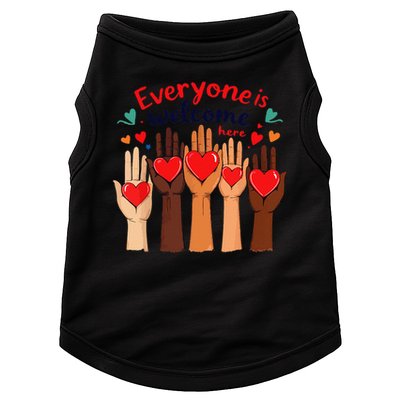 Funny Idaho Teacher Support Fist Everyone Is Welcome Here Doggie Tank