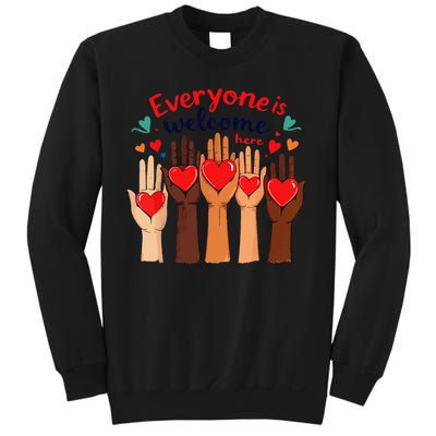 Funny Idaho Teacher Support Fist Everyone Is Welcome Here Sweatshirt