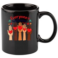 Funny Idaho Teacher Support Fist Everyone Is Welcome Here 11oz C Handle Ceramic Mug