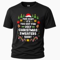 Funny ItS Too Hot Ugly Christmas In July Sweaters Xmas Tank Top Cooling Performance Crew T-Shirt