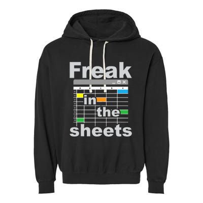 Freak In The Sheets Funny Accountant Analyst Secretary Garment-Dyed Fleece Hoodie