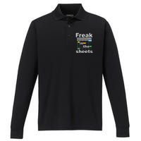 Freak In The Sheets Funny Accountant Analyst Secretary Performance Long Sleeve Polo