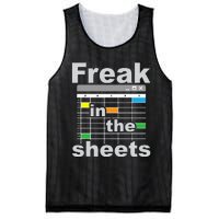 Freak In The Sheets Funny Accountant Analyst Secretary Mesh Reversible Basketball Jersey Tank