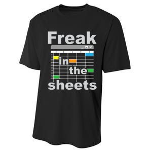 Freak In The Sheets Funny Accountant Analyst Secretary Performance Sprint T-Shirt