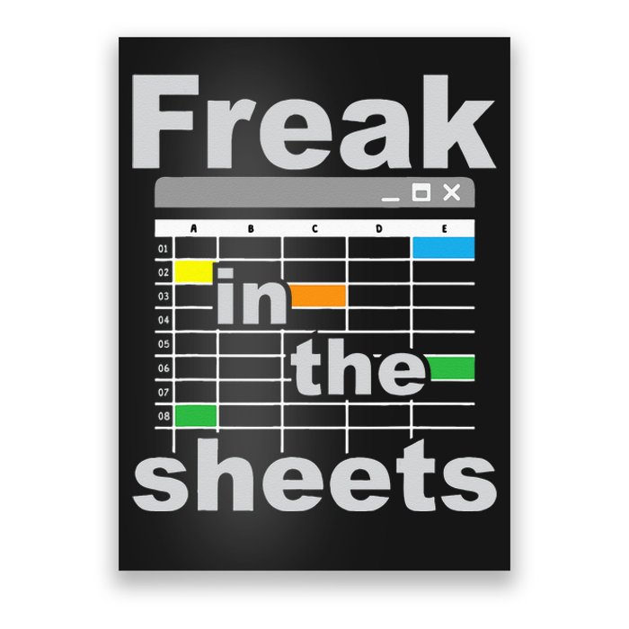 Freak In The Sheets Funny Accountant Analyst Secretary Poster