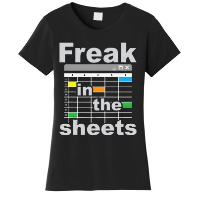 Freak In The Sheets Funny Accountant Analyst Secretary Women's T-Shirt