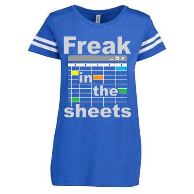 Freak In The Sheets Funny Accountant Analyst Secretary Enza Ladies Jersey Football T-Shirt