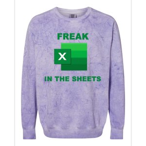 Freak In The Excel Sheets Colorblast Crewneck Sweatshirt