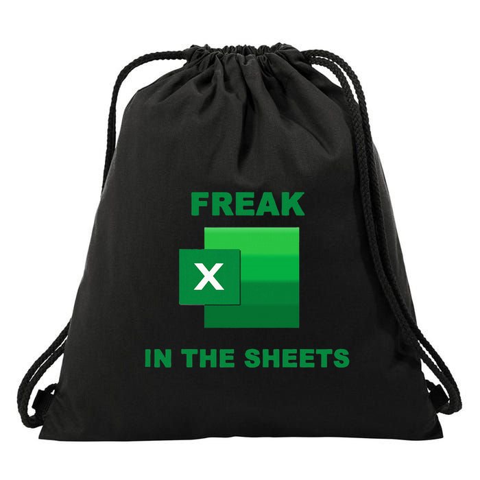 Freak In The Excel Sheets Drawstring Bag