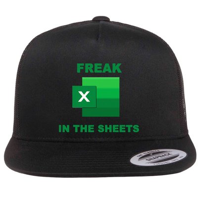 Freak In The Excel Sheets Flat Bill Trucker Hat