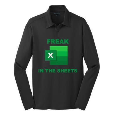 Freak In The Excel Sheets Silk Touch Performance Long Sleeve Polo