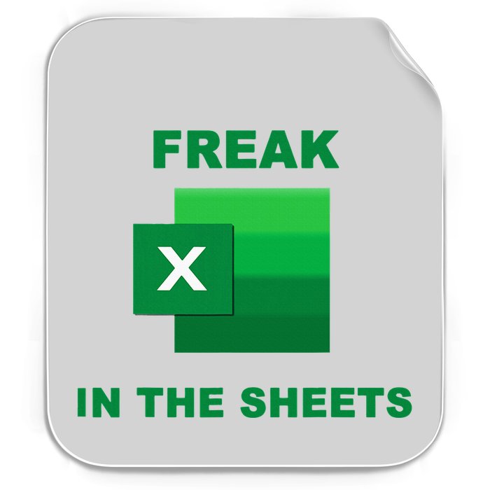 Freak In The Excel Sheets Permanent Decal Sticker