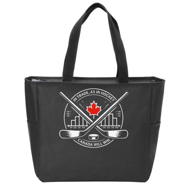 Funny In Trade As In Hockey Canada Will Win Zip Tote Bag