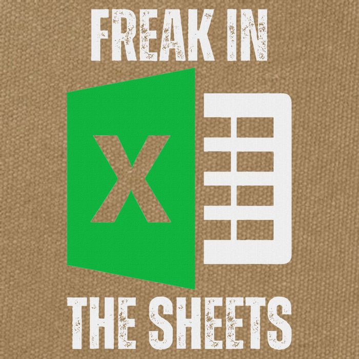 Freak In The Sheets Excel Spreadsheet Funny Office Jokes Cotton Canvas Backpack