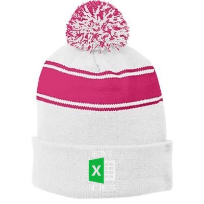 Freak In The Sheets Excel Spreadsheet Funny Office Jokes Stripe Pom Pom Beanie