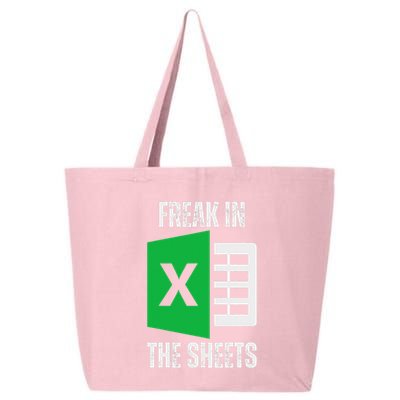 Freak In The Sheets Excel Spreadsheet Funny Office Jokes 25L Jumbo Tote