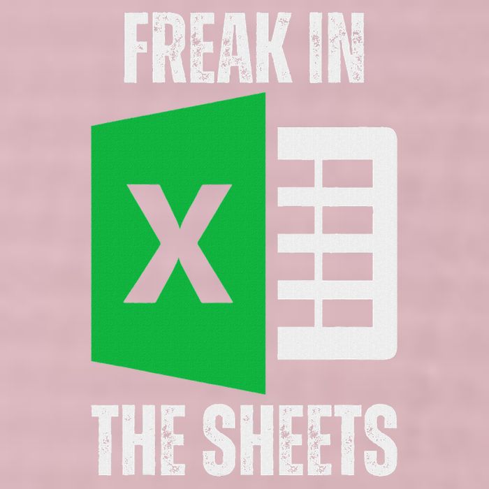 Freak In The Sheets Excel Spreadsheet Funny Office Jokes 25L Jumbo Tote