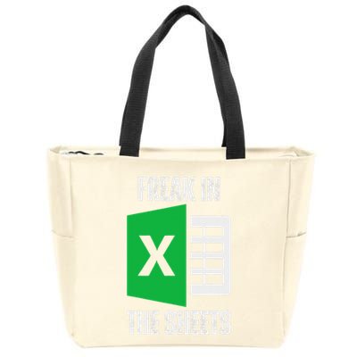 Freak In The Sheets Excel Spreadsheet Funny Office Jokes Zip Tote Bag