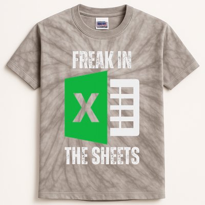 Freak In The Sheets Excel Spreadsheet Funny Office Jokes Kids Tie-Dye T-Shirt