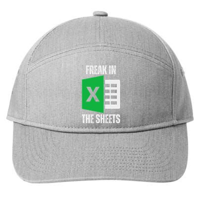 Freak In The Sheets Excel Spreadsheet Funny Office Jokes 7-Panel Snapback Hat